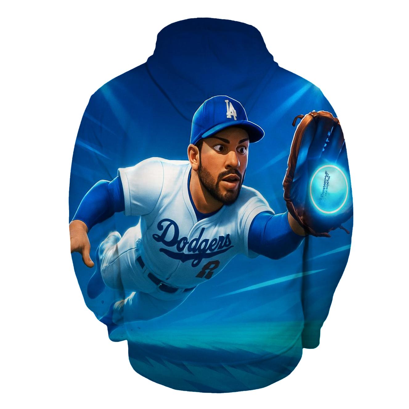 Electric Outfield Glide printed hoodies