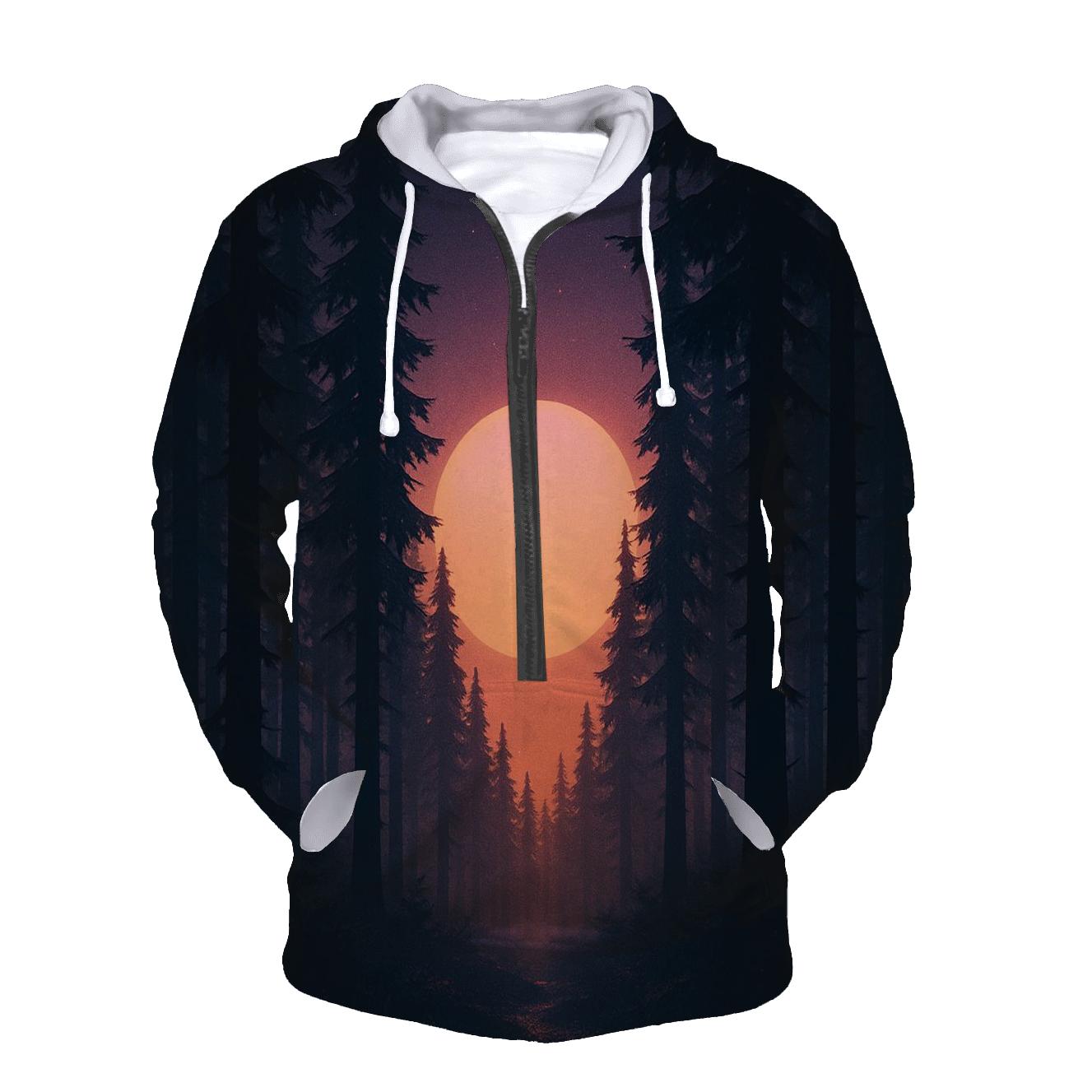 Forest Lantern Sundrop zip-up hoodies