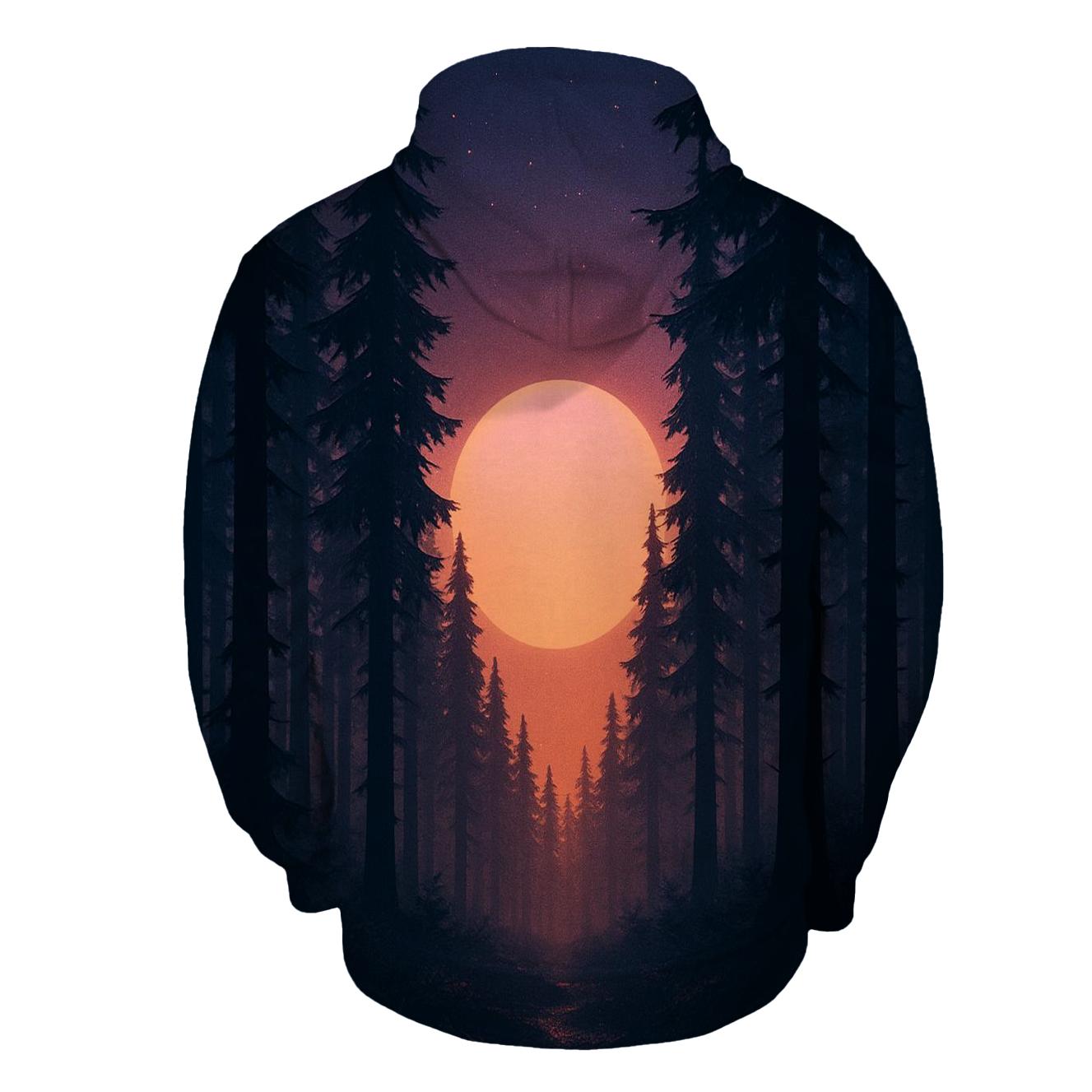 Forest Lantern Sundrop zip-up hoodies