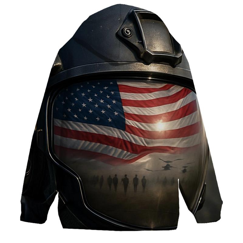 Liberty Reflected In Steel custom hoodies