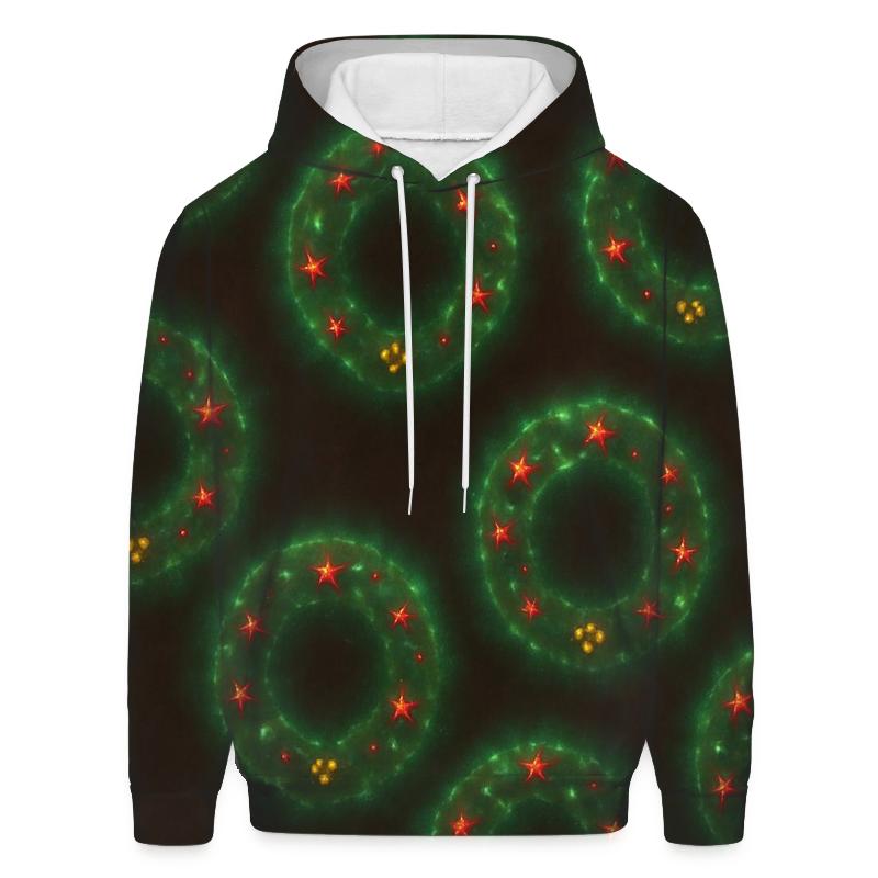 Halo Wreath Nebula Ring Tiling graphic hoodies