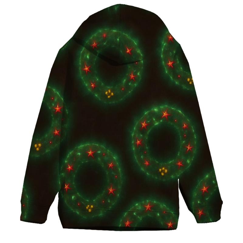 Halo Wreath Nebula Ring Tiling graphic hoodies