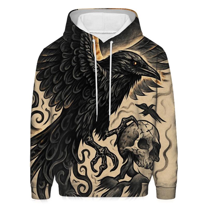 Raven Herald Of The Black Eclipse printed hoodies