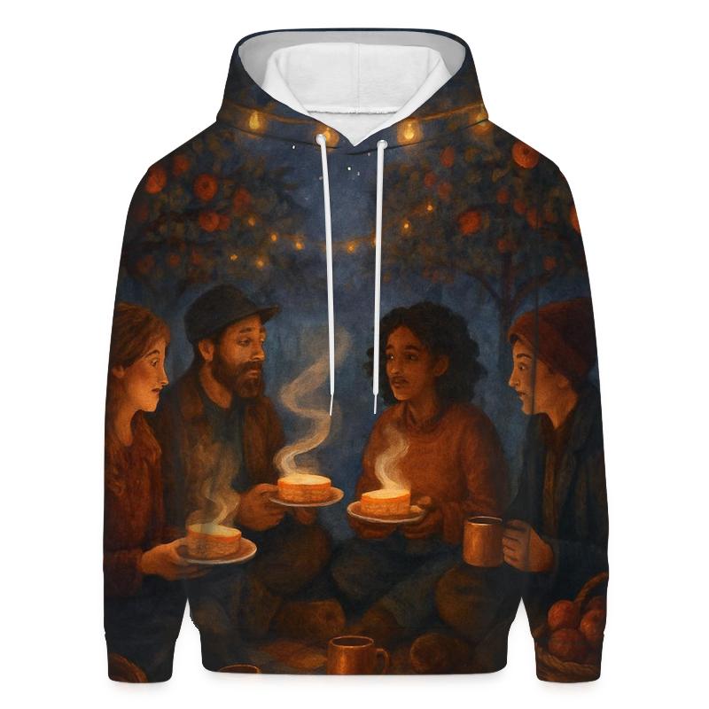 Starlit Orchard Pie Gathering printed hoodies