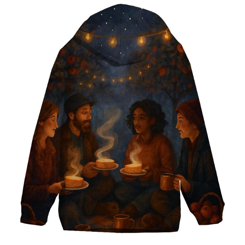 Starlit Orchard Pie Gathering printed hoodies