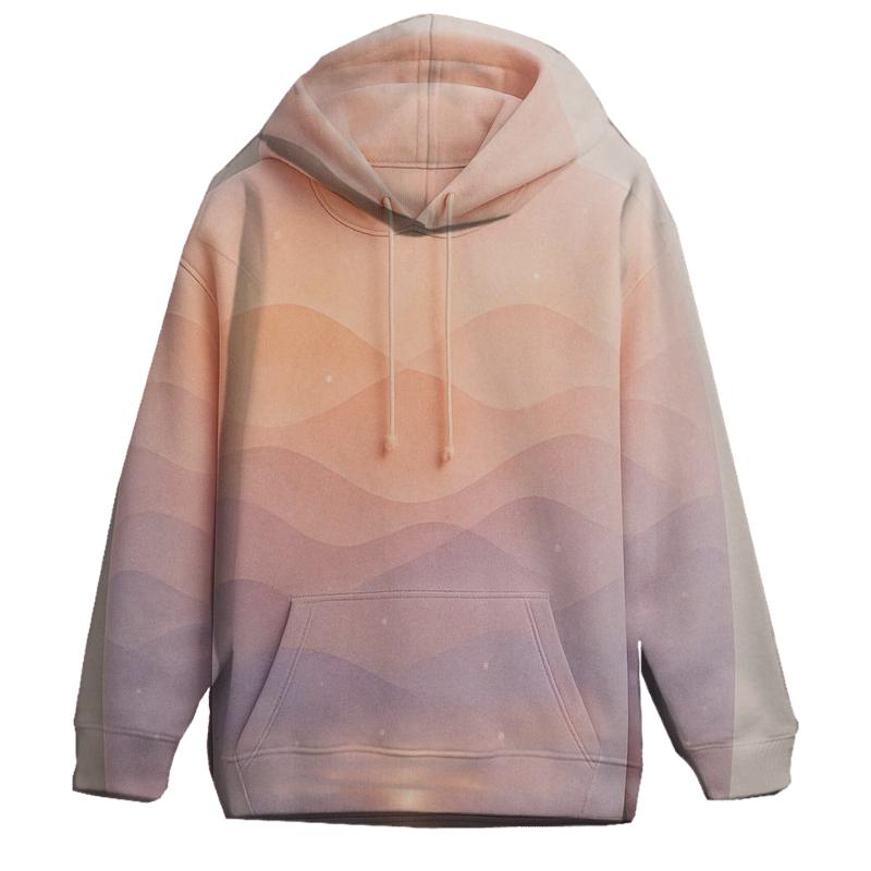 Dream Harbor Gradient Waves pullover hoodies