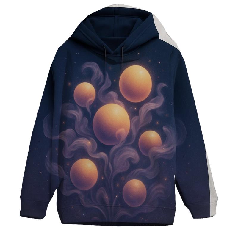 Nebula Bloom Gradient Garden designer hoodies