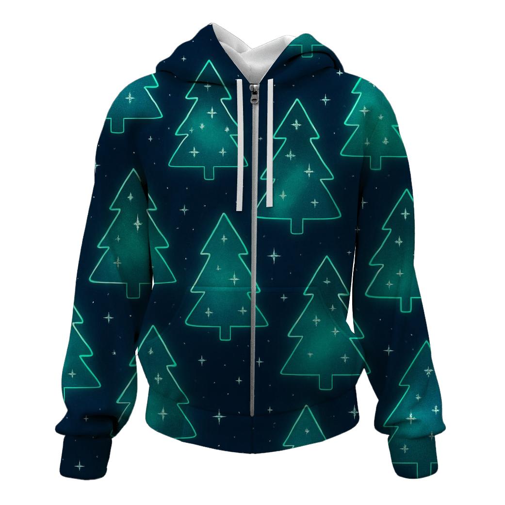 Aurora Christmas Tree Constellation Scatter lightweight hoodies