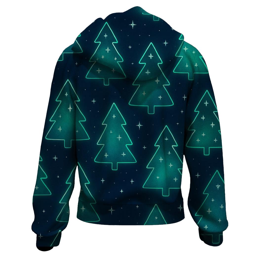 Aurora Christmas Tree Constellation Scatter lightweight hoodies