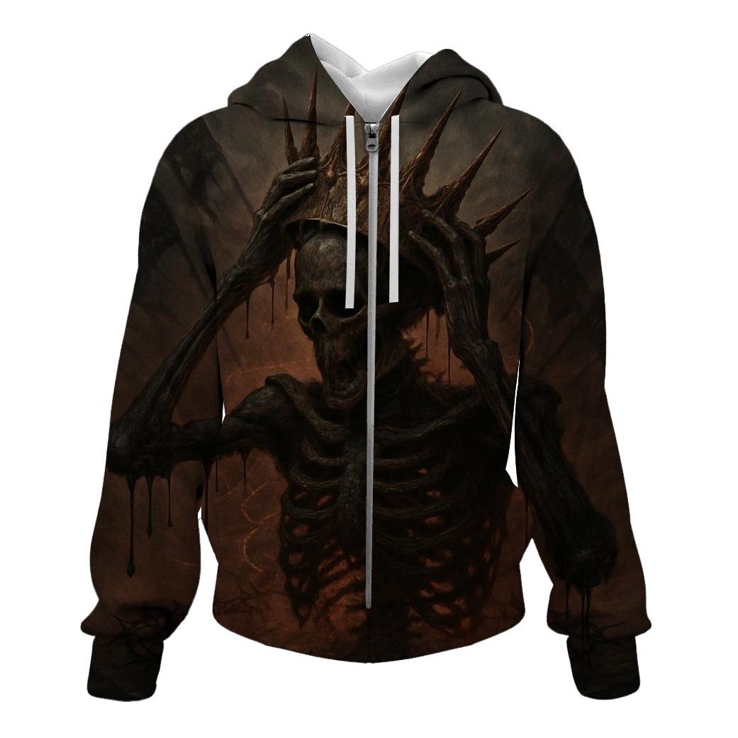 Infernal Crown Of Rusted Kings zip-up hoodies