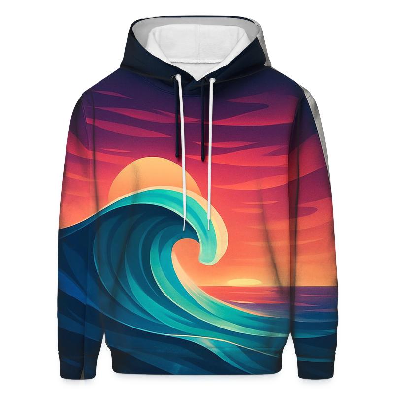 Tidal Prism Sundown printed hoodies