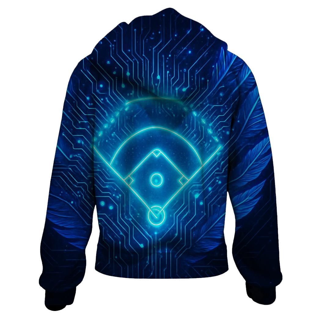 Blue Jays Pulse Over The Diamond Circuit zip-up hoodies