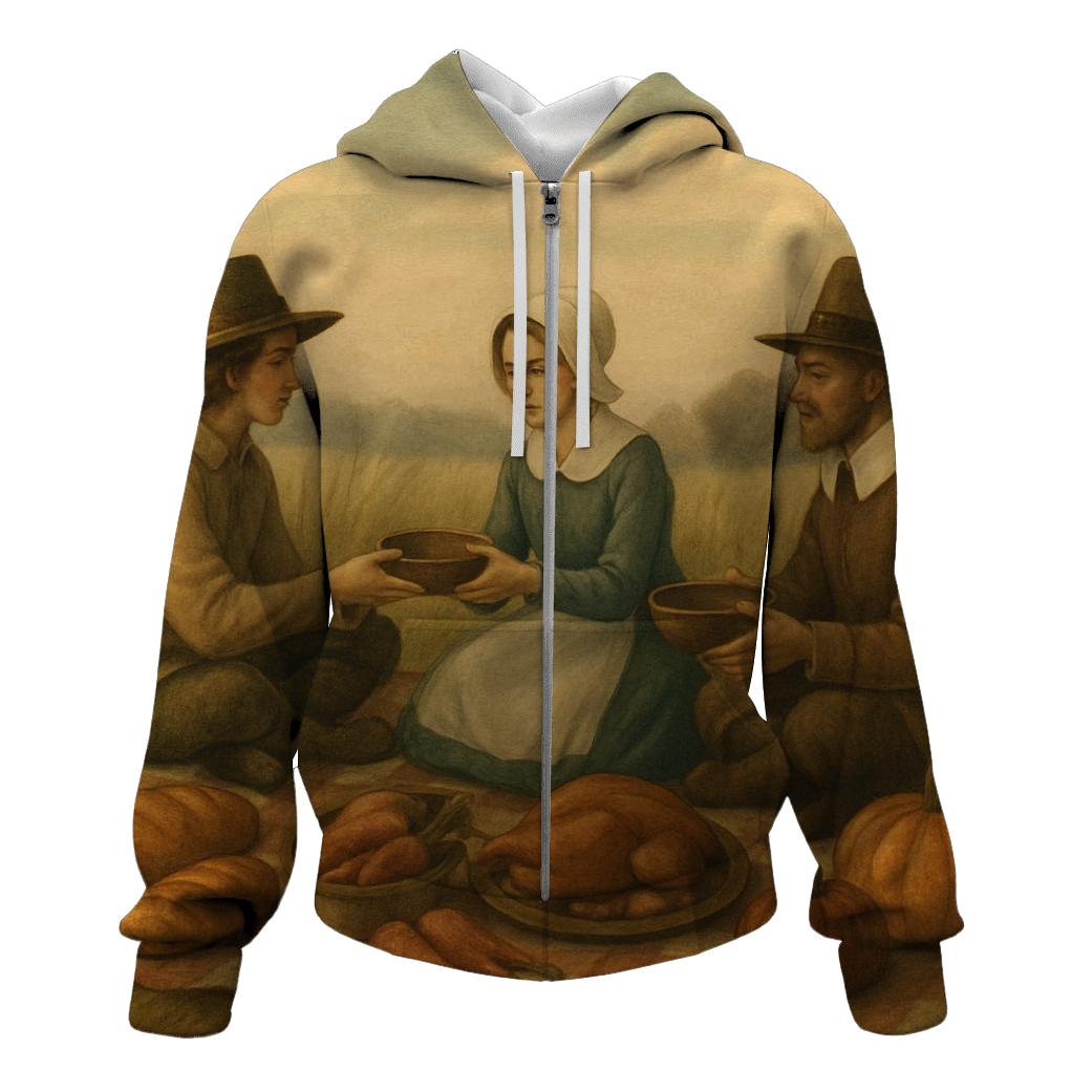 Pilgrim Meadow Harvest Picnic hoodie styles