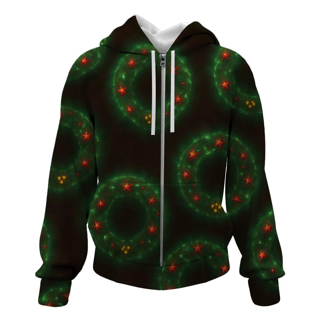 Halo Wreath Nebula Ring Tiling hoodie designs