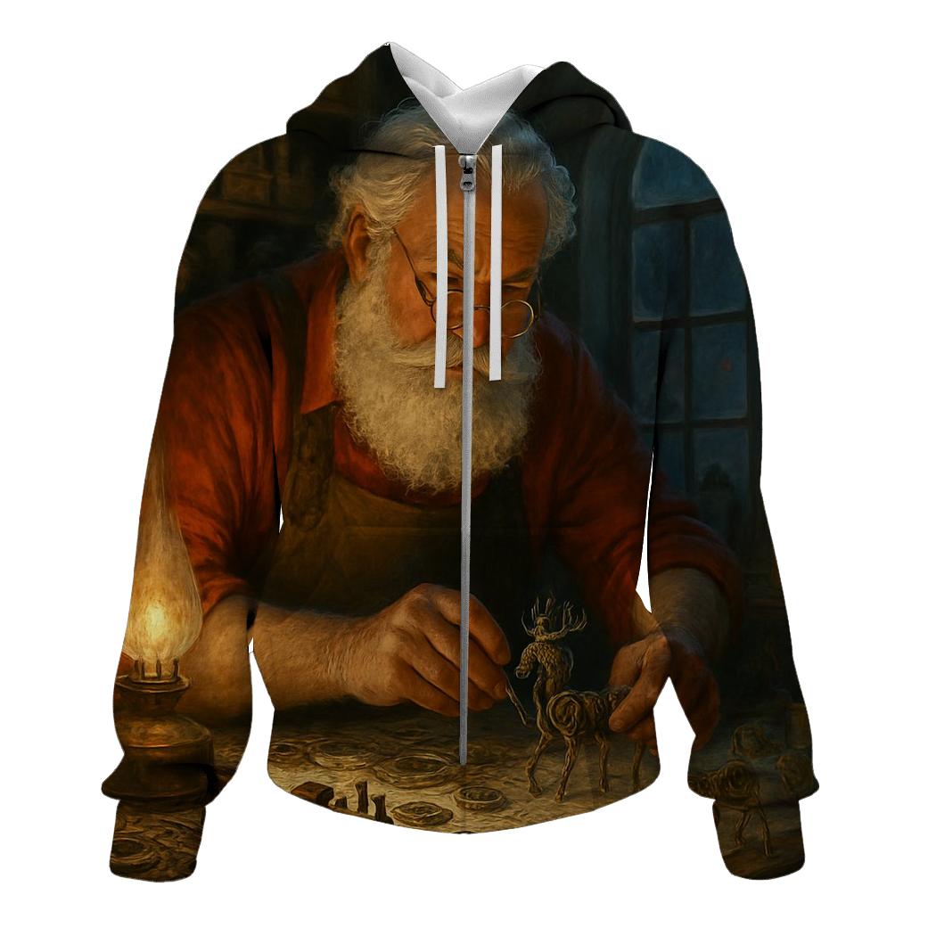 Arctic Workshop Engineer Santa heavyweight hoodies