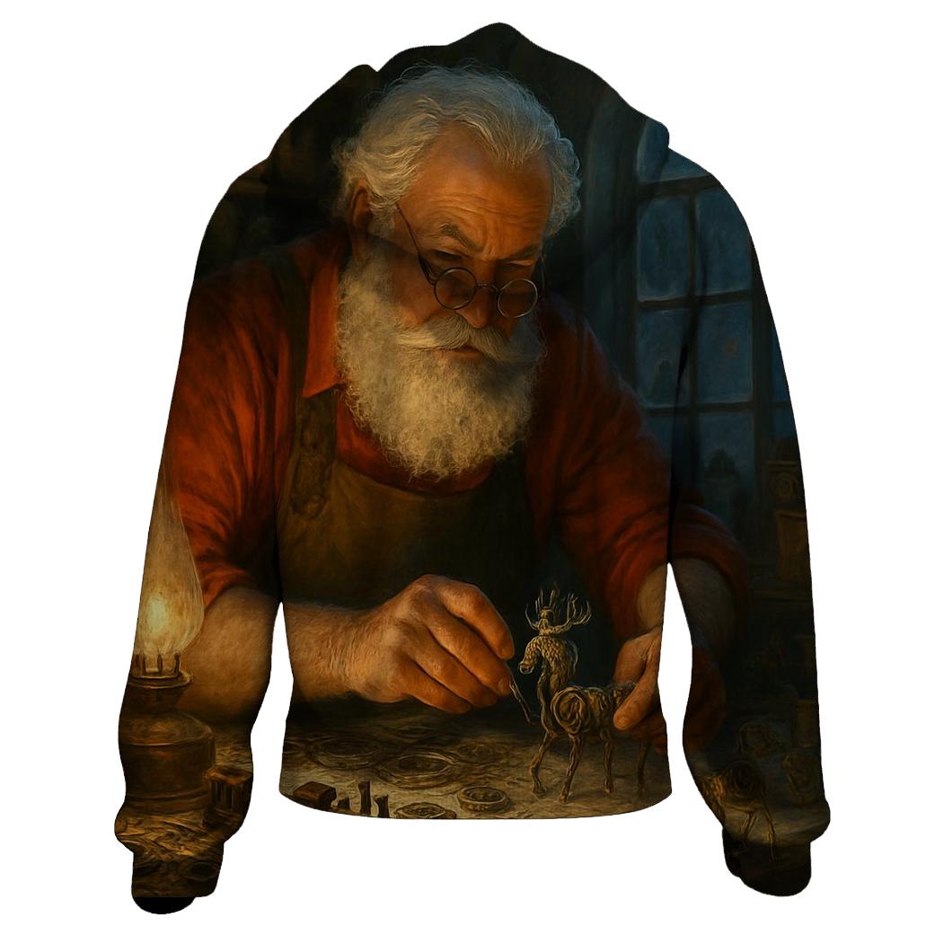 Arctic Workshop Engineer Santa heavyweight hoodies