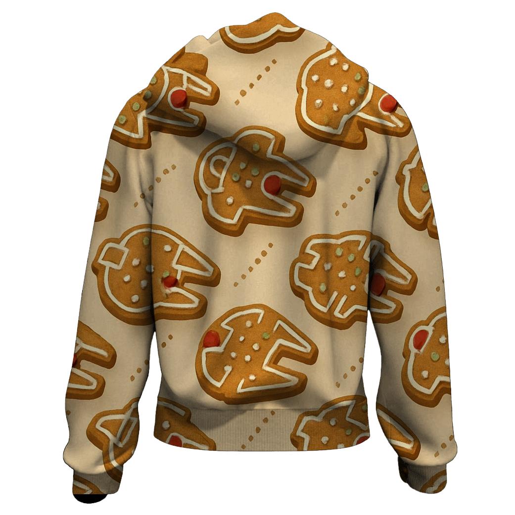 Gingerbread Starship Constellation Grid hoodie trends