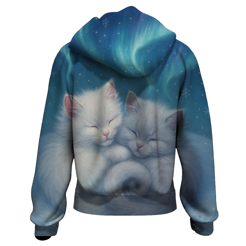 Aurora Snowfield Dream Cats hoodie trends