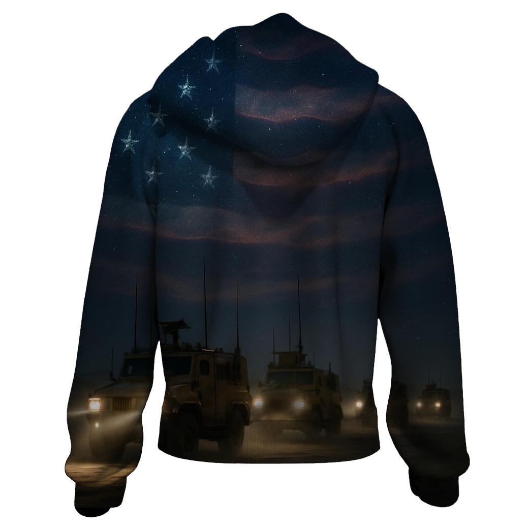 Stars Over The Desert Patrol zip-up hoodies