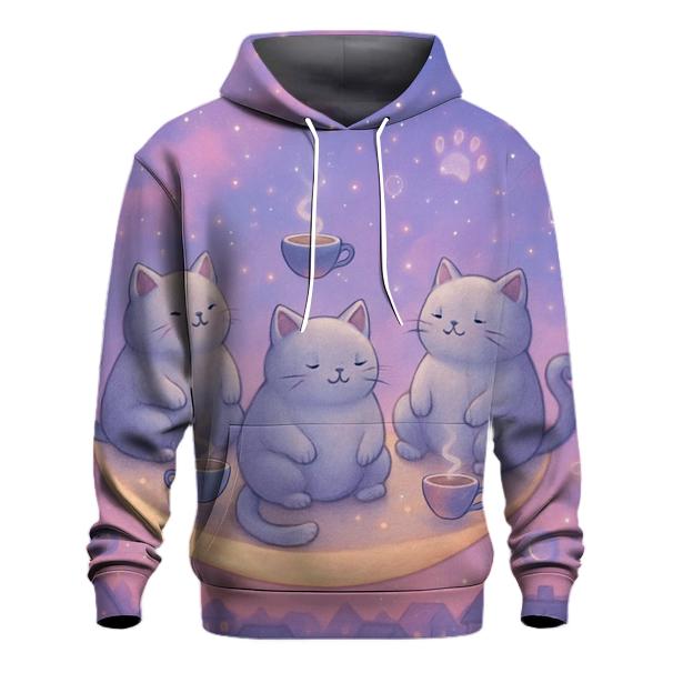 Starlight Tea Party Cats hoodie trends