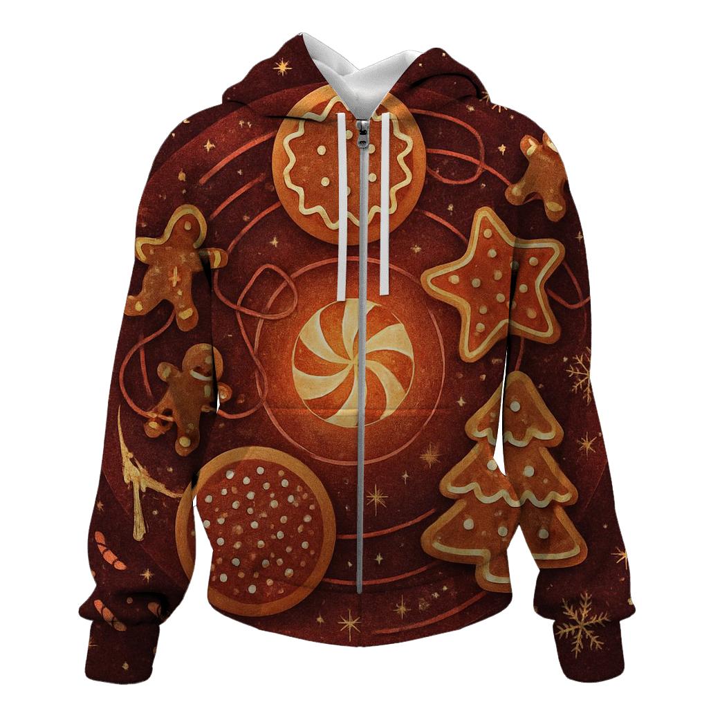 Orbiting Christmas Cookies Carousel hoodie trends