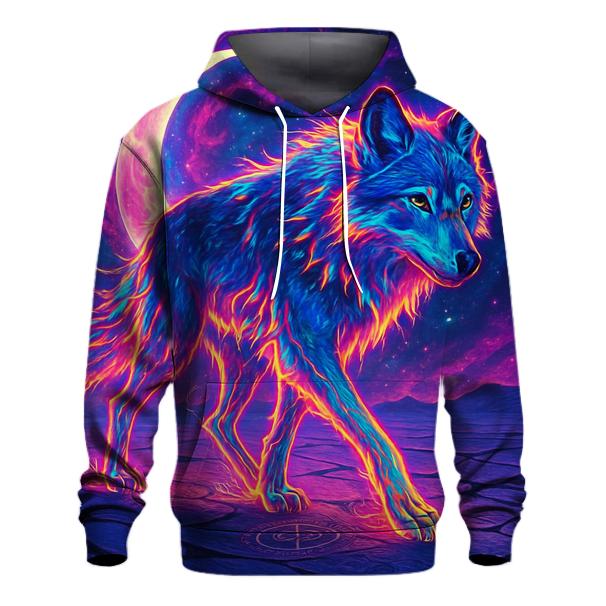Lunar Echo Nomad Wolf graphic hoodies