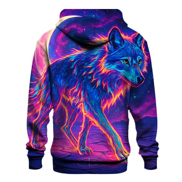 Lunar Echo Nomad Wolf graphic hoodies