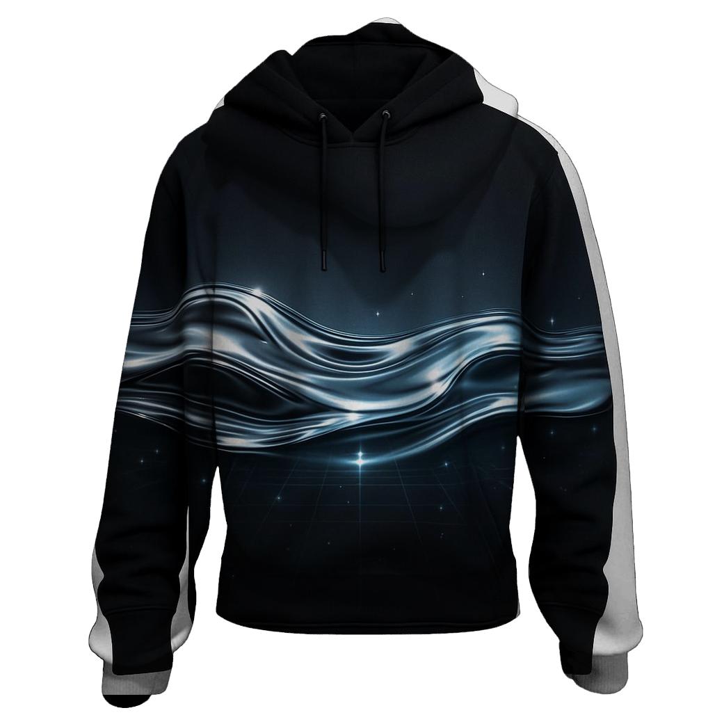 Liquid Chrome Horizon Gradient lightweight hoodies