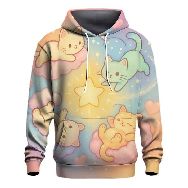 Cotton Candy Cloud Kitten Carousel custom hoodies