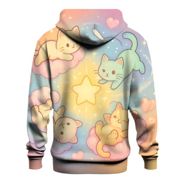 Cotton Candy Cloud Kitten Carousel custom hoodies