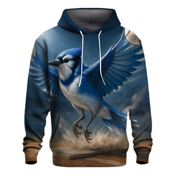 Sky Surge Blue Jays Diamond Flight printed hoodies