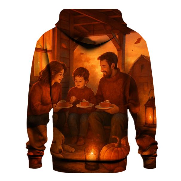 Golden Harvest Porch Gathering embroidered hoodies