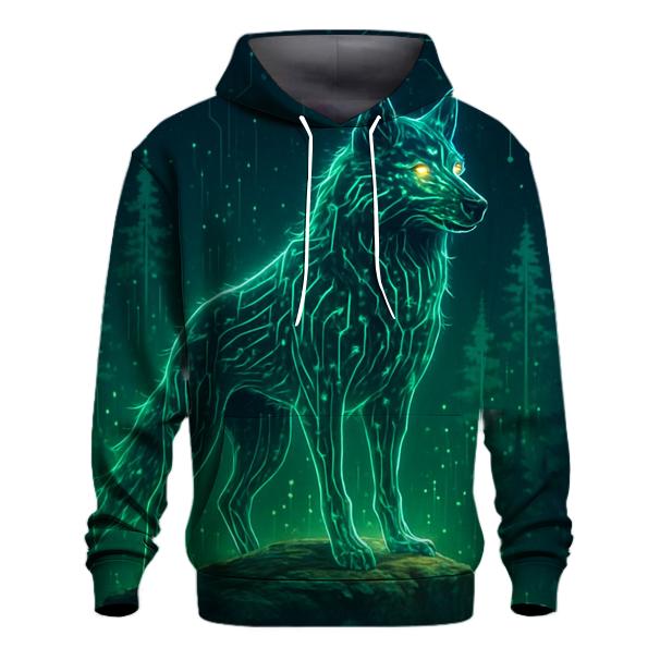 Forest Circuit Alpha Wolf zip-up hoodies