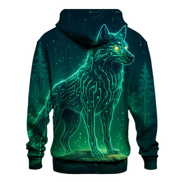 Forest Circuit Alpha Wolf zip-up hoodies
