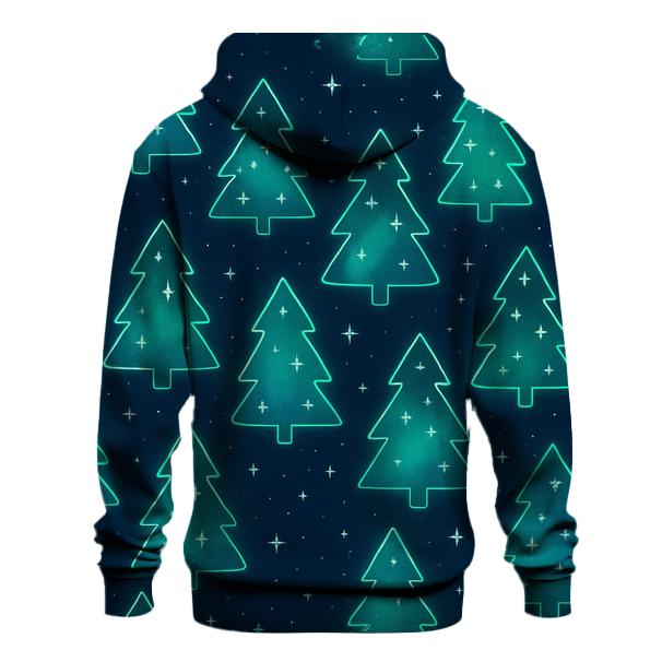 Aurora Christmas Tree Constellation Scatter embroidered hoodies