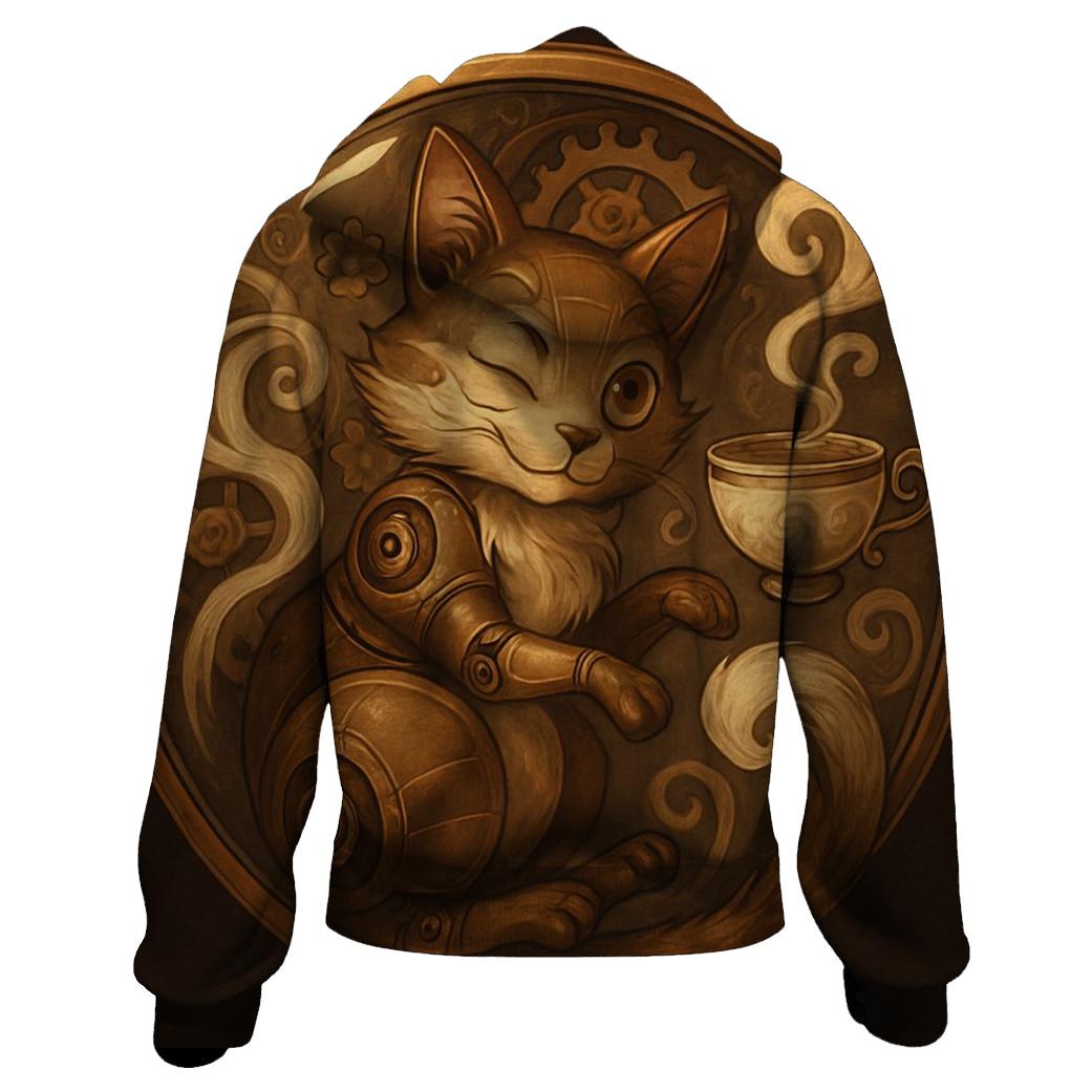 Clockwork Tea Time Cheshire Cat lightweight hoodies