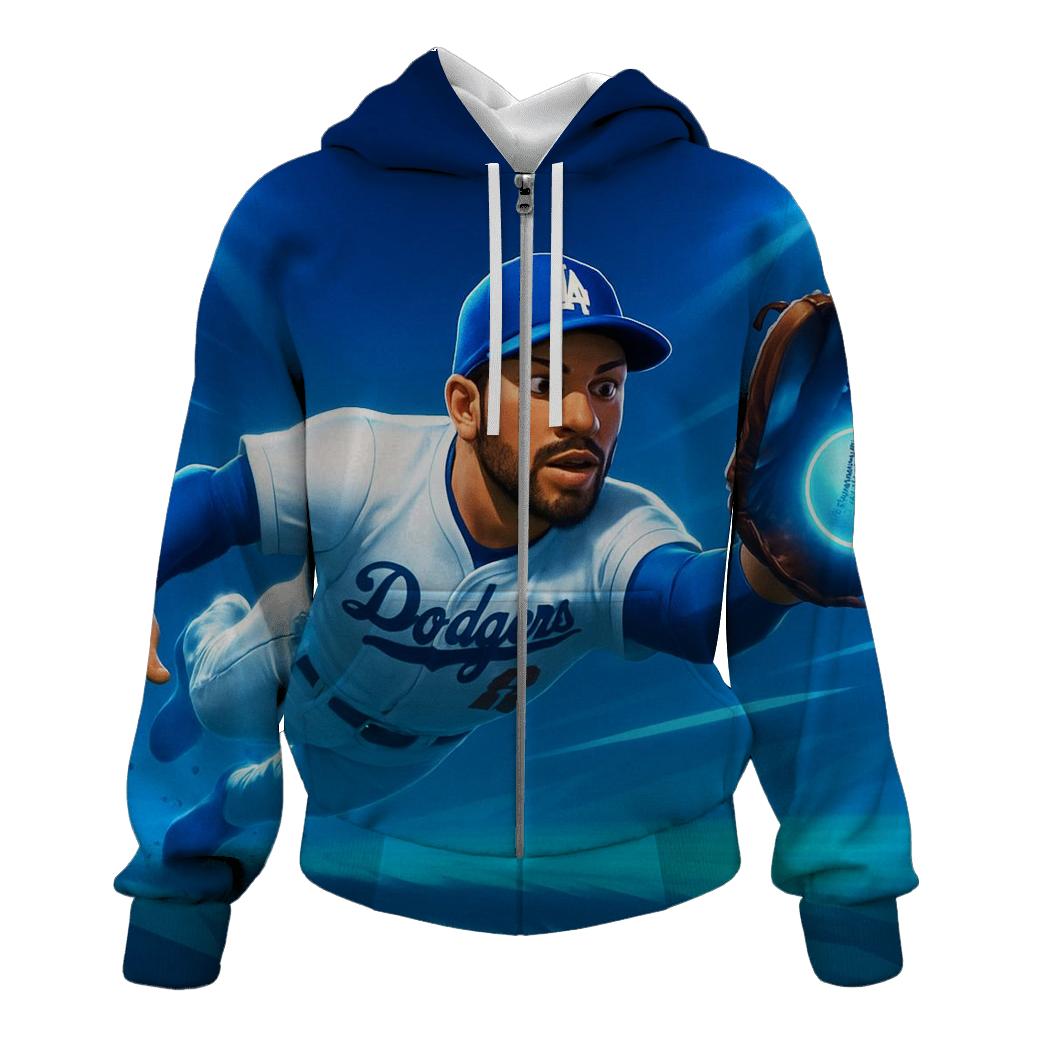 Electric Outfield Glide graphic hoodies