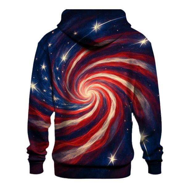 Cosmic Star Spangled Vortex pullover hoodies
