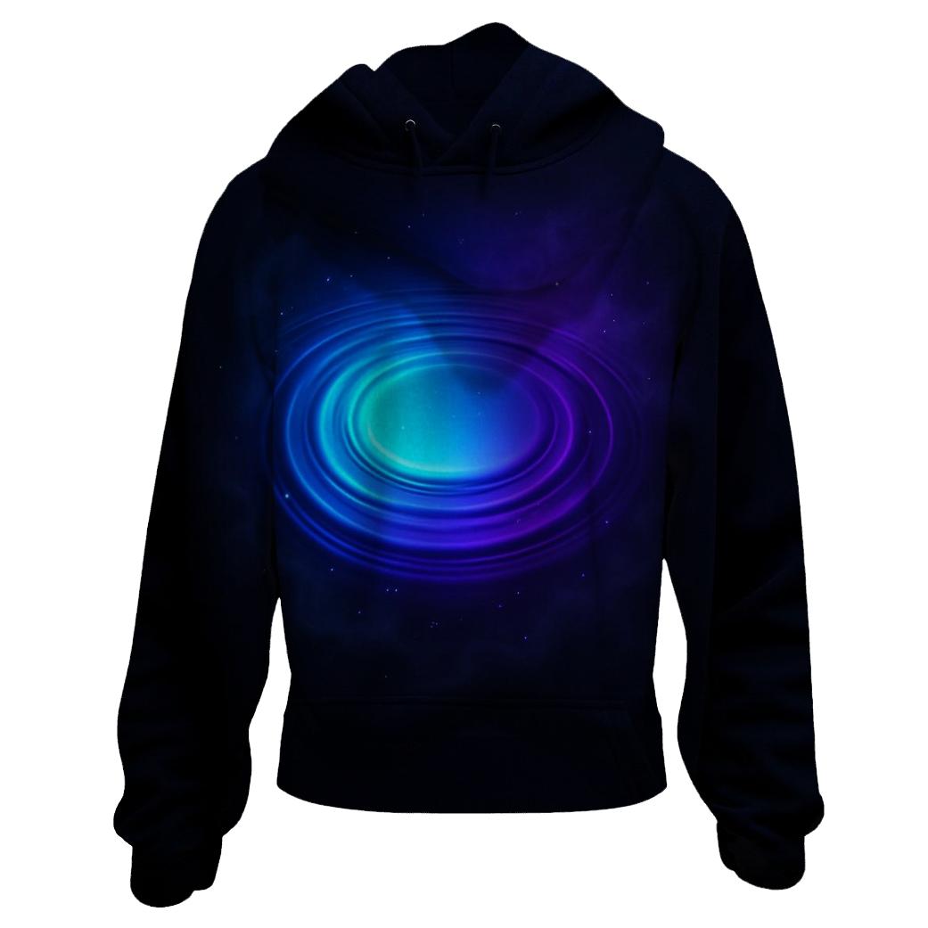 Cosmic Ripple Gradient Pool premium hoodies
