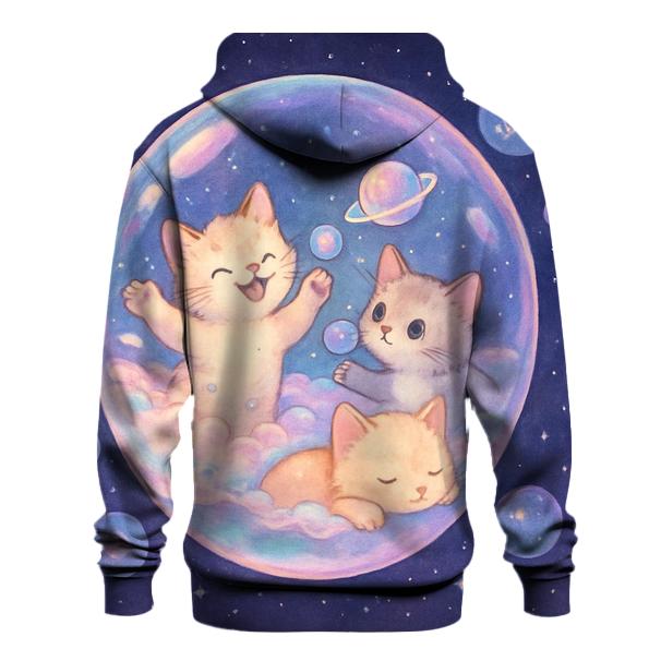 Bubble Universe Bath Kittens embroidered hoodies