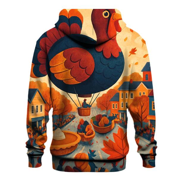 Autumn Sky Turkey Balloon Parade embroidered hoodies