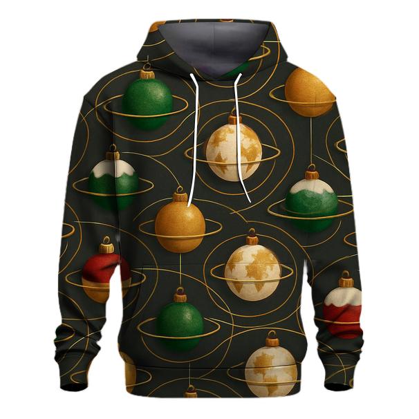Planetary Bauble Orbit Rings zip-up hoodies