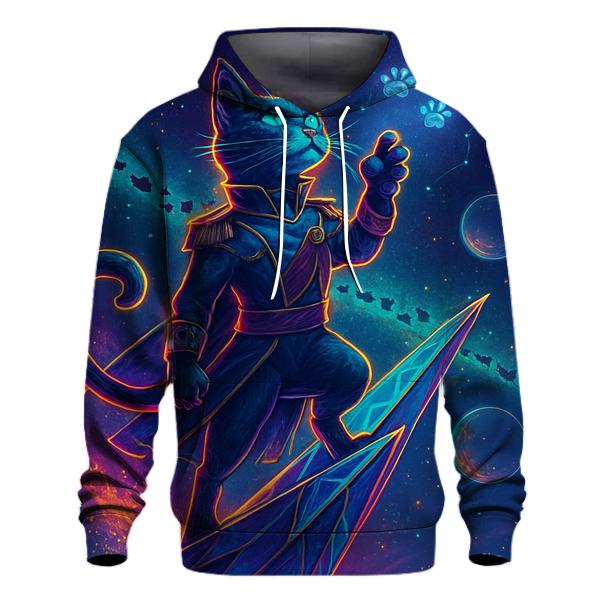 Solar Sail Space Cat Admiral pullover hoodies