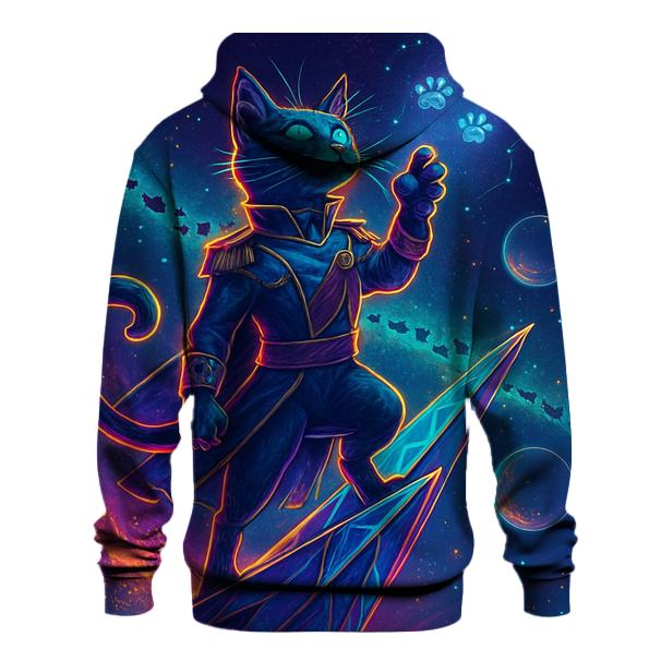 Solar Sail Space Cat Admiral pullover hoodies
