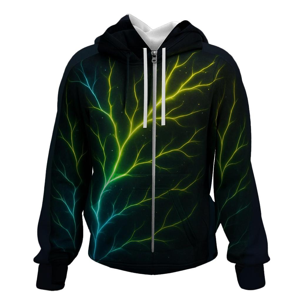 Aurora Circuit Gradient Veins custom hoodies
