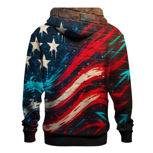 Urban Graffiti Flag Surge hoodie trends