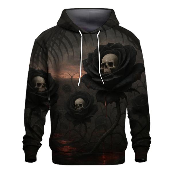 Roses Beneath The Bone Horizon lightweight hoodies