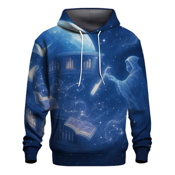 Orbiting Library Of Lost Stars embroidered hoodies