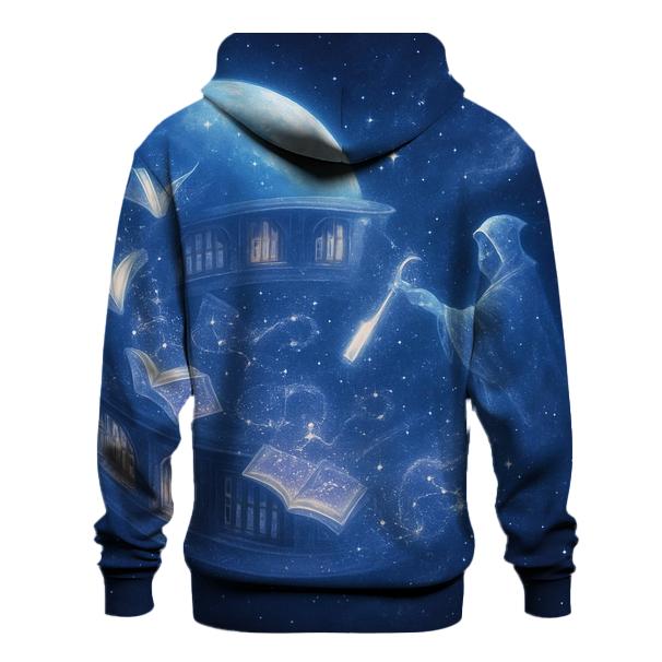 Orbiting Library Of Lost Stars embroidered hoodies