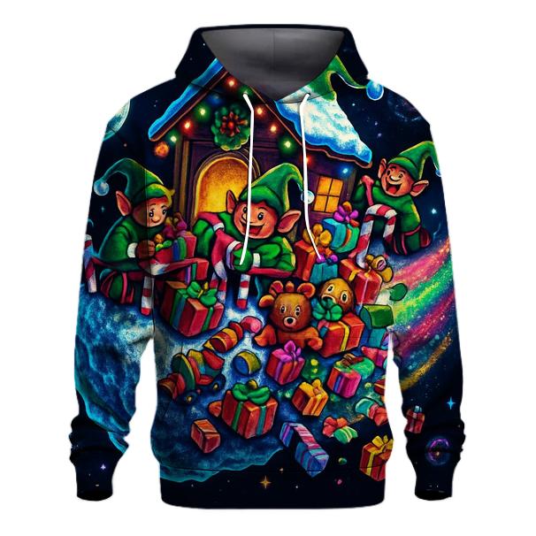 Aurora Elf Workshop On A Comet pullover hoodies